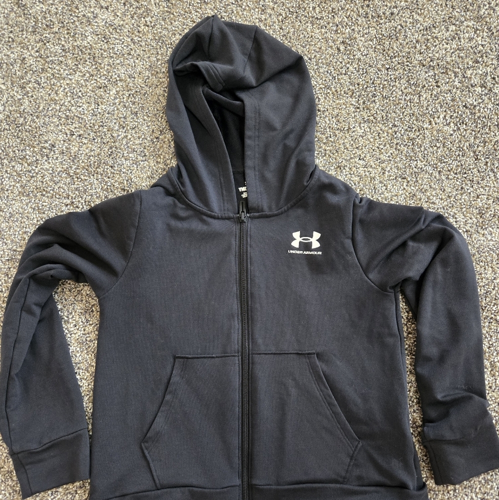 Under Armour Kids Black Zip Up Jacket